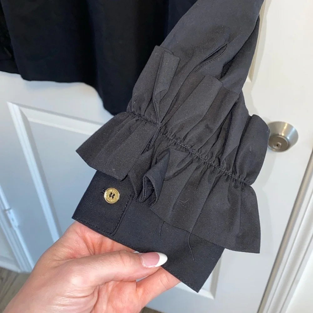 Michael Kors Ruffle Sleeved Top